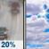 Today: Slight Chance Light Rain then Mostly Cloudy