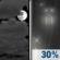 Thursday Night: Mostly Cloudy then Chance Light Rain