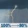 Monday: Rain showers before 11am, then showers and thunderstorms. Cloudy, with a high near 50. Southwest wind 5 to 16 mph, with gusts as high as 25 mph. Chance of precipitation is 100%. New rainfall amounts between 1 and 2 inches possible. Monday: Showers And Thunderstorms